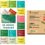 TEABOX - 100% Natural Immunity Boosting Green Tea Trial Pack & Ashwagandha Green Tea Bags 25 Pieces, For Immunity Boosting & Improved Memory, Whole Leaf, Natural Ashwagandha & Cardamom, 2 Free Samples - Fast UK Delivery