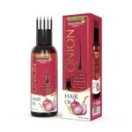 PANCHVATI HERBALS ONION OIL WITH COMB APPLICATOR- REDUCES HAIR FALL, 100ML (PACK OF 2) - Fast UK Delivery