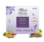 TGL Co. The Good Life Company Immune Warrior Immunity Booster Green Tea 16 Tea Bag Ayurvedic Herbal Tea With Green Tea, Amla, Tulsi, Giloy, Cinnamon, Ginger, Peppermint, Fennel Seeds - 80 Gram - Fast UK Delivery