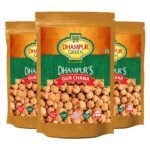 Dhampurgreen Gur Chana, 450 grams (150 gramsX3) | Chickpeas Sweets Snacks With Jaggery | Roasted Chickpeas - Fast UK Delivery