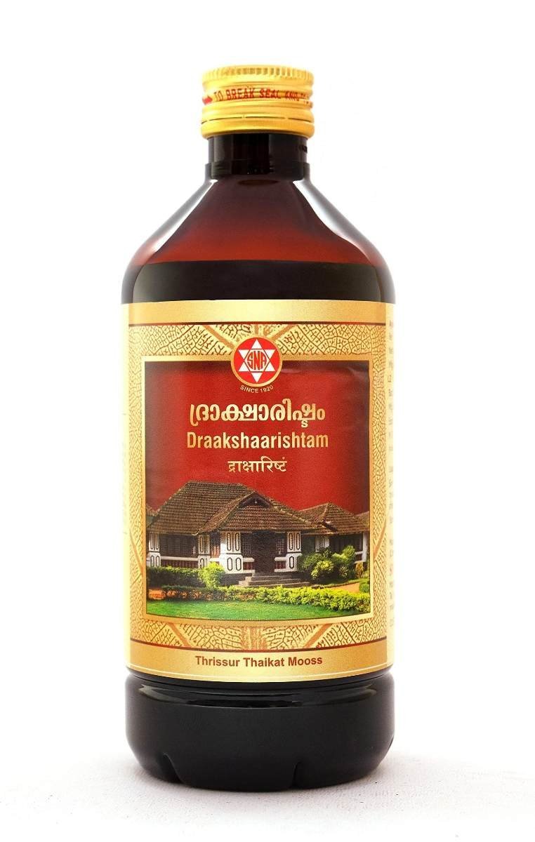 uk81OnZopqMVL-1.jpg Thrissur Thaikat Mooss' S N A Draaksharishtam - 450ml (Best remedy for Anemia) - Fast UK Delivery - Image 1