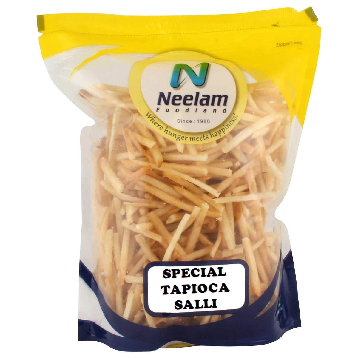 uk81P0gXa2YCL-1.jpg Neelam Foodland Special Tapioca Salli (Plain) (400gm) - Fast UK Delivery - Image 1
