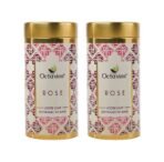 Octavius Rose Green Tea |All Natural Blend |No artificial flavors |Rich In Anti-Oxidants | Low caffeine Slimming Tea | Delicious & Aromatic | Detox Tea |20 Pyramid Tea Bags (Pack of 2) - Fast UK Delivery