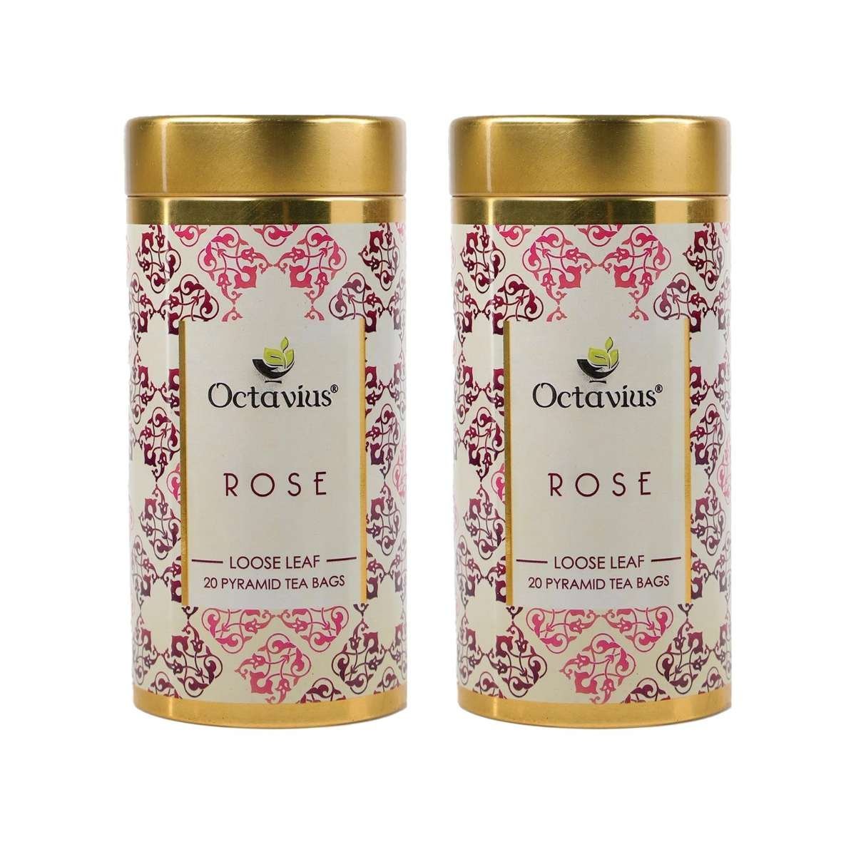uk81Phzr-76NL-1.jpg Octavius Rose Green Tea |All Natural Blend |No artificial flavors |Rich In Anti-Oxidants | Low caffeine Slimming Tea | Delicious & Aromatic | Detox Tea |20 Pyramid Tea Bags (Pack of 2) - Fast UK Delivery - Image 1