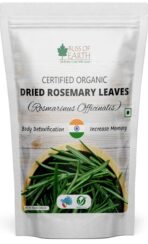 Bliss of Earth Dried Rosemary Leaves Certified Organic Rosmarinus Officinalis Great for Tea, Cooking, Hair & Memory 100GM - Fast UK Delivery