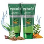 Medimix Ayurvedic Anti Pimple Face Wash 100ml (Combo pack of 2) | With Neem, Aloe Vera, and Turmeric | Helps reduce & prevent pimples | Natural | Herbal | Paraben-free | Soap-free | SLES-Free - Fast UK Delivery