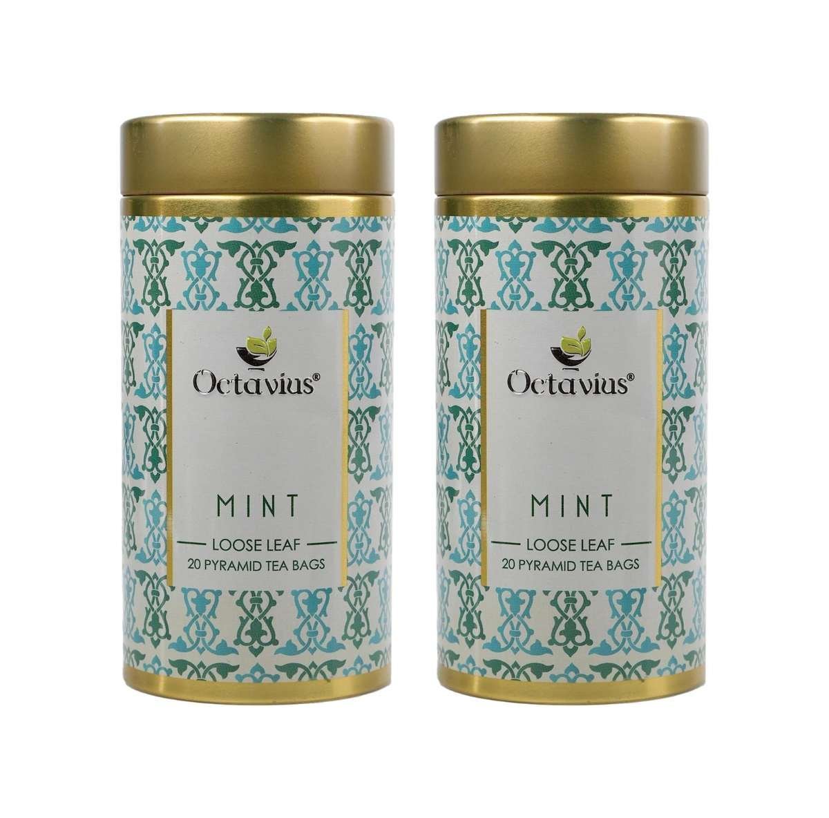 uk81R5WybhSbL-1.jpg Octavius Mint Green Tea |Superior Loose Leaf Flavour Experience with Absolute Ease|Refreshing Blend |Reduces Stress|Improves Skin|Aids Weight Loss |Delicious & Aromatic|20 Pyramid Tea Bags (Pack of 2) - Fast UK Delivery - Image 1