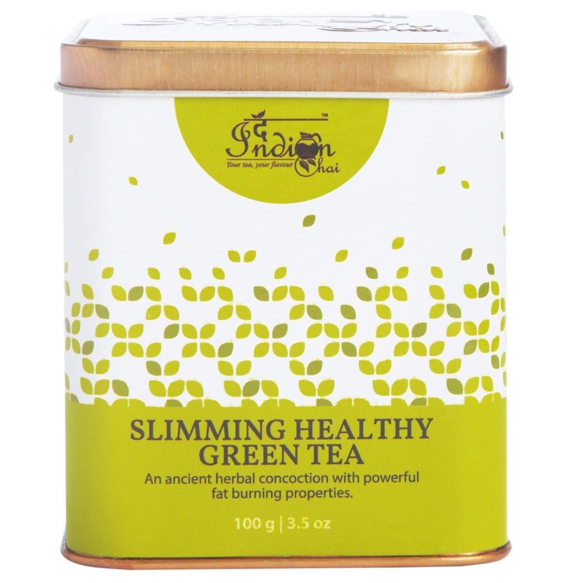uk81SGTKRDdYS-1.jpg The Indian Chai - Slimming Healthy Green Tea 100g (50 cups) || Slim Tea || Detox Tea for Weight Loss || Slim Herb Tea || Belly Fat Tea || Herbal Tea || With 18 Natural Herbs, Roots & Spices - Fast UK Delivery - Image 1