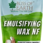 Bliss of Earth Emulsifying Wax NF Cosmetic Grade Wax Best for Thickening Soap, Lotion, Body Moisturizer & DIY Products 227gm