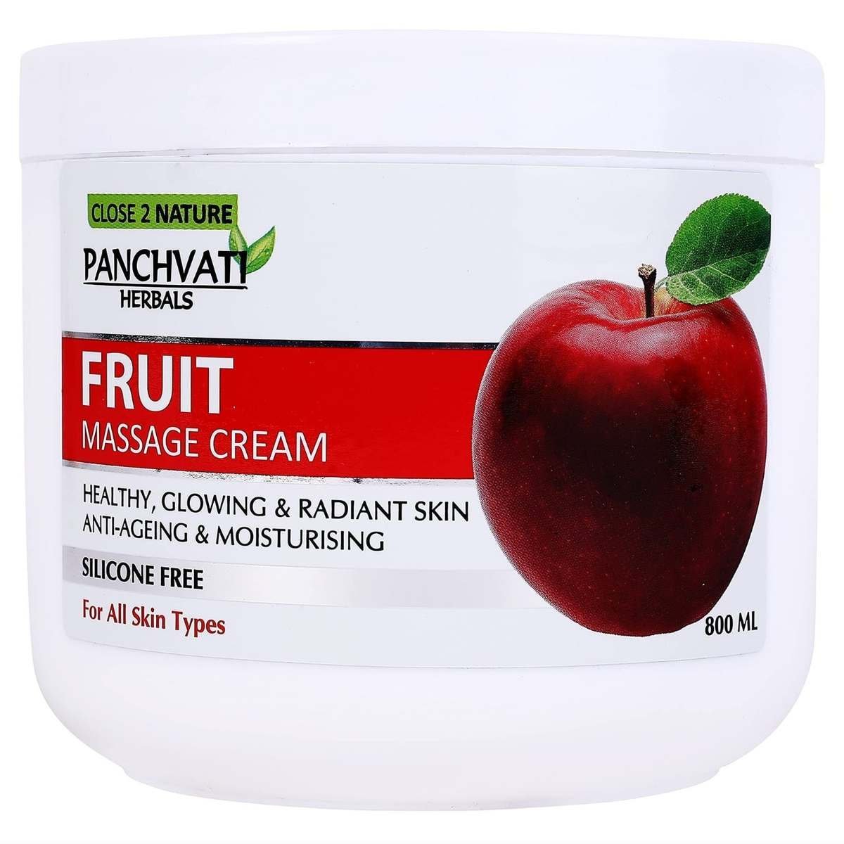uk81SwEM0zLFL-1.jpg Panchvati Herbals Fruit Massage Cream 800gm Silicone Free For All Skin Types - Image 1