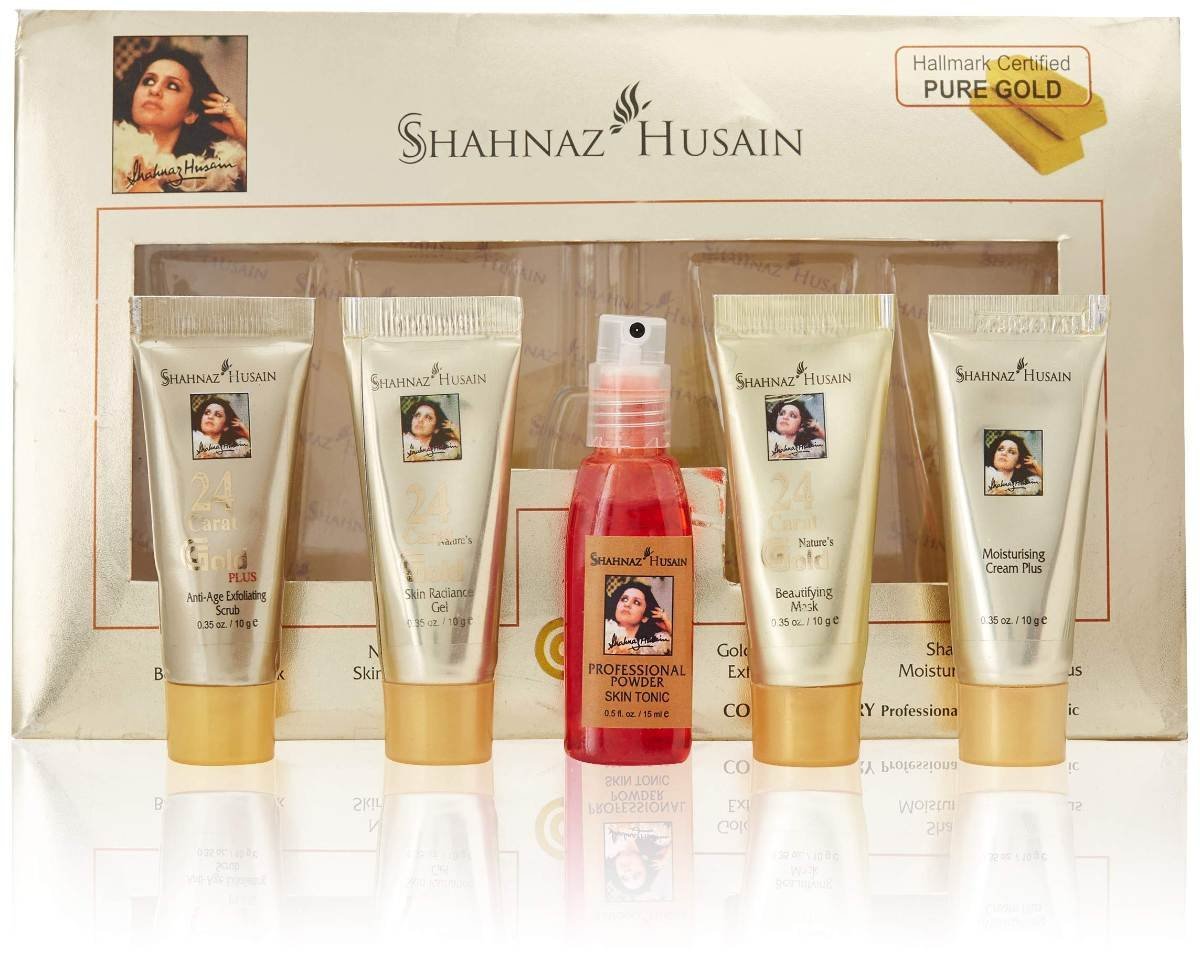 uk81UGoIwWCbL-1.jpg Shahnaz Husain Gold Facial Kit (Mini), 40g+15 ml, 5 Count (Pack of 1) (C2I_INV_B00F92PSFG_R) - Fast UK Delivery - Image 1