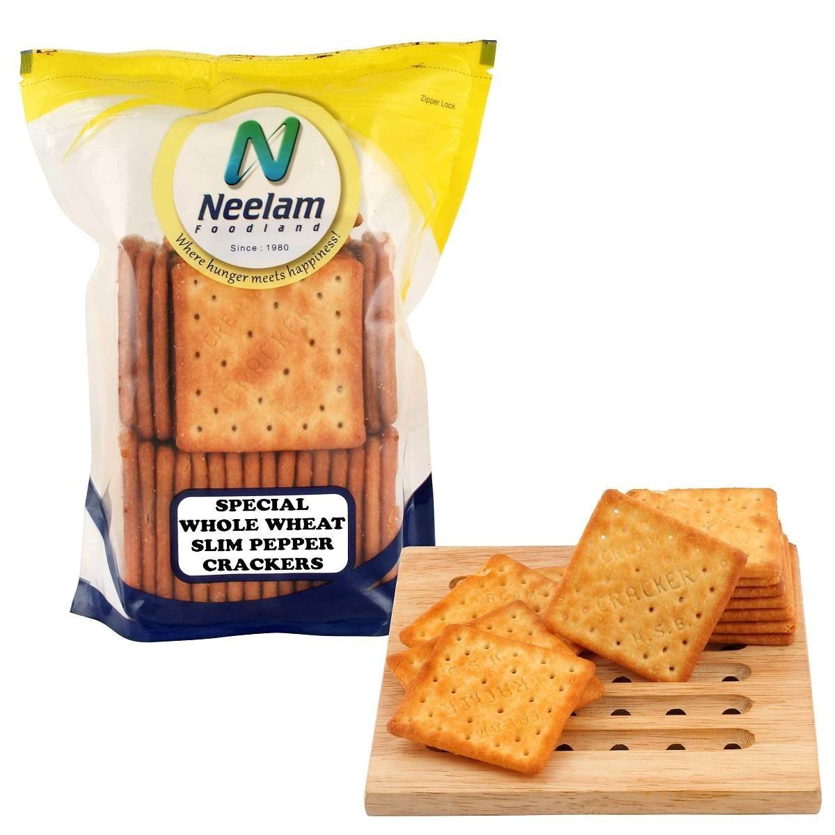 uk81V4zT1icFS-1.jpg Neelam Foodland Special Whole Wheat Slim Pepper Crackers - Fast UK Delivery - Image 1