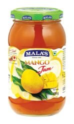 Mala's Mango Jam Glass Jar, 500 gram - Fast UK Delivery