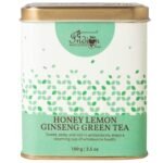 The Indian Chai - Honey Lemon Ginseng Green Tea 100g | Natural, Energizing, and Refreshing Blend for Immune Support, Focus, and Well-being | Experience the Revitalizing Power of Nature - Fast UK Delivery