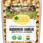 Bliss of Earth Naturally Organic Kashmiri Garlic 1kg Single Clove, Kashmiri Ek Pothi Lahsun - Fast UK Delivery