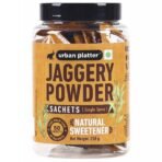 Urban Platter Jaggery Powder Sachets, 250g / 8.8oz [50 Sachets, 5 Grams Each] - Fast UK Delivery