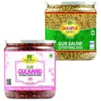 Dhampurgreen Mukhwas Gur Saunf & Gur Gulkand, 750 grams - Fast UK Delivery