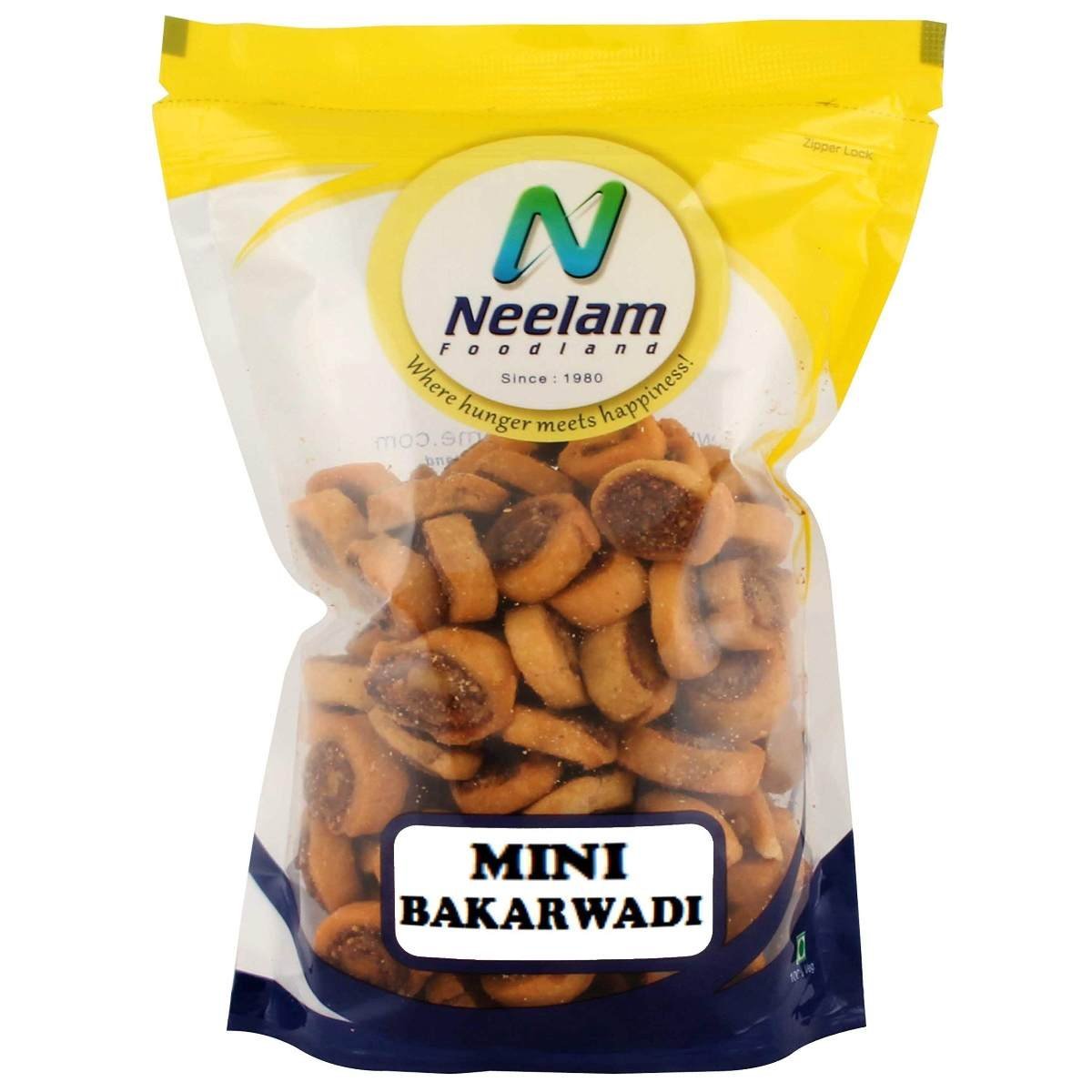 uk81XPeUeTzuL-1.jpg Neelam Foodland Special Mini Bhakharwadi (400G) - Fast UK Delivery - Image 1