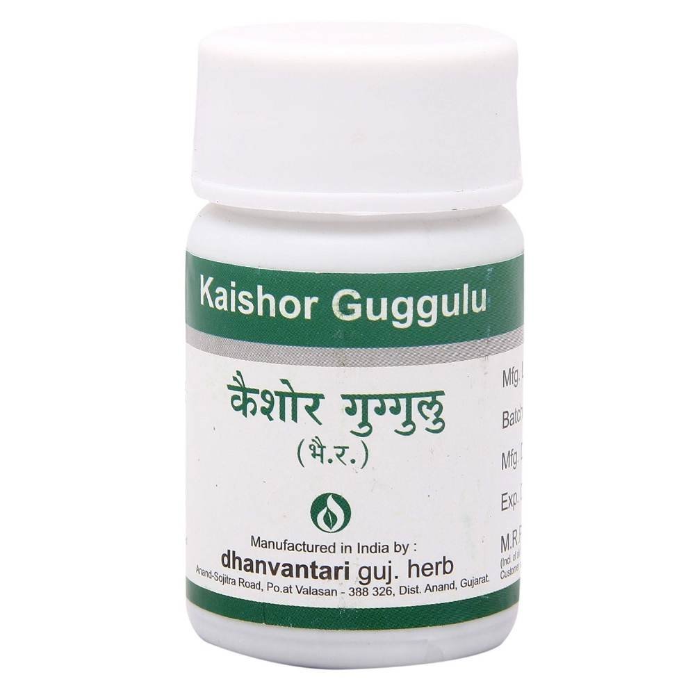 uk81Xhqgn0mRL-1.jpg Dhanvantari Kaishor Guggulu - 60 Tablets, Pack of 1 (AF54) - Image 1