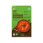 Organic Tattva, Organic Sambar Masala 100 Gram | Authentic South Indian Flavor, Naturally Processed Flavorful, 100% Natural, No Preservatives - Fast UK Delivery
