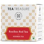 Tea Treasure South African Rooibos Red Tea Bags | Rooibos Tea Bags | Boosts Immunity | Rich in Antioxidants | Aids Improves Digestion (10 Pyramid Tea Bags) - Fast UK Delivery