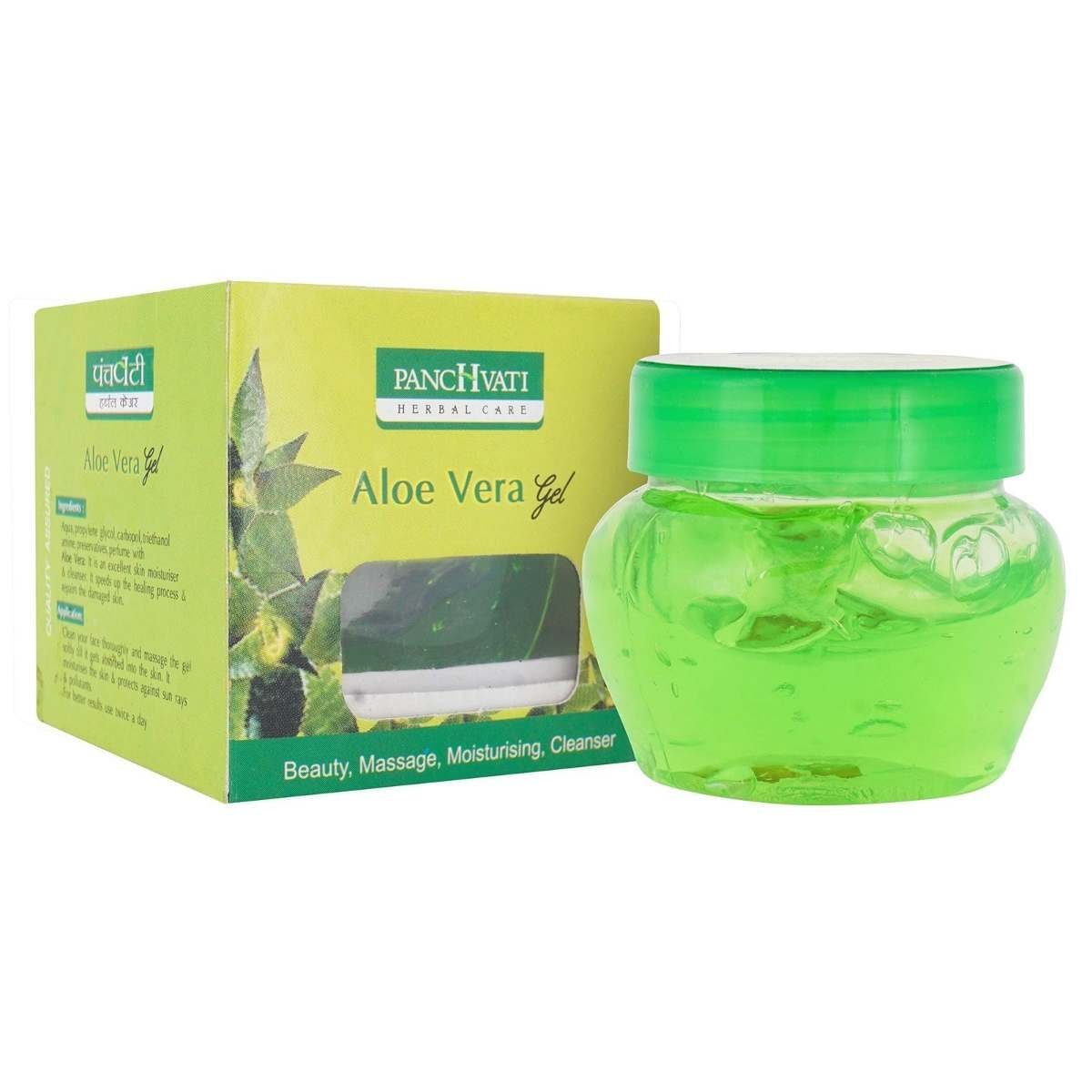 uk81YdtqFD0L-1.jpg Panchvati Herbals Aloe Vera Face Massage Gel Keeps moisture Heals & soothes dry skin.100 ml, Pack Of-2 - Image 1