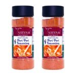 Tassyam Peri Peri Seasoning 200g (100g x2) | Dispenser Bottle, All Natural, Moderate Spicy, Flavour Burst - Fast UK Delivery