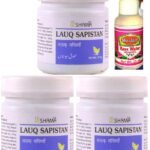 New shama Lauq Sapistan Comes with Shandaar Rose Water (125g pack of 3) Relieves cold, cough, chest congestion and body-aches - Fast UK Delivery
