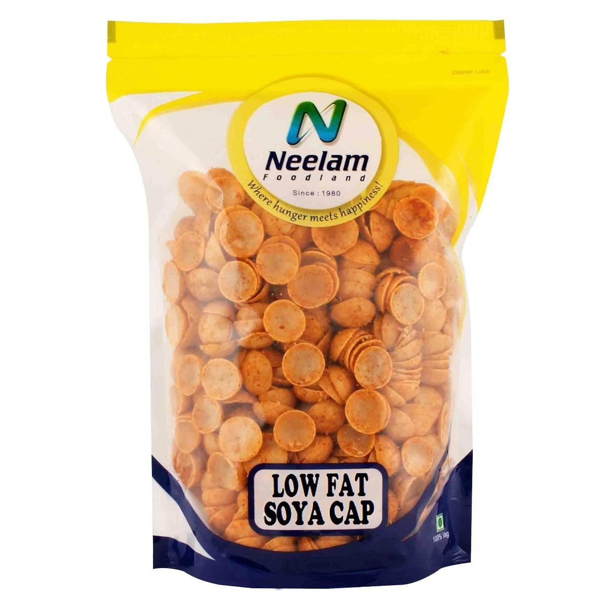 uk81a3rVCAuJL-1.jpg Neelam Foodland Low Fat SOYA Cap (200G) - Fast UK Delivery - Image 1