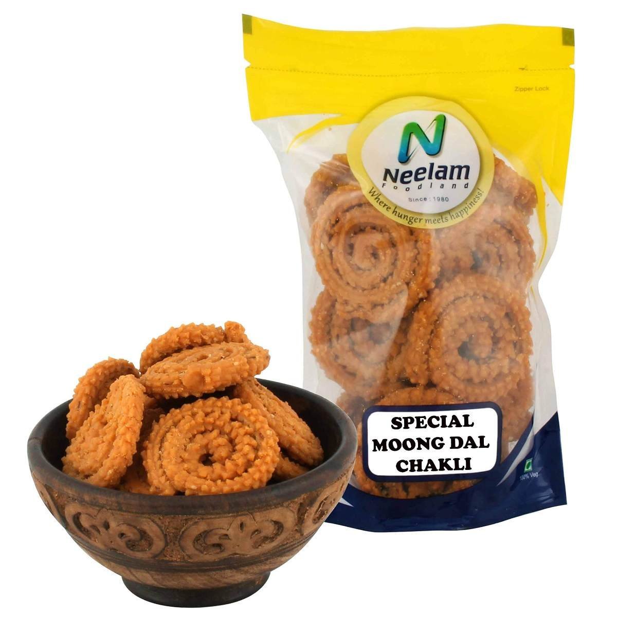 uk81bVZDDBr-L-1.jpg Neelam Foodland Special Moong Dal Chakli 400g - Fast UK Delivery - Image 1
