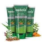 Medimix Ayurvedic Anti Pimple Face Wash 100ml (Combo pack of 3) | With Neem, Aloe Vera, and Turmeric | Helps reduce & prevent pimples | Natural | Herbal | Paraben-free | Soap-free | SLES-Free - Fast UK Delivery