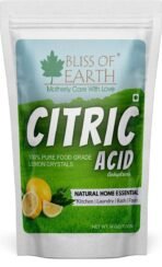 Bliss of Earth Citric Acid Powder For Food & Plants, Anhydrous Lemon Salt For Cleaning Purpose, 113gm - Fast UK Delivery