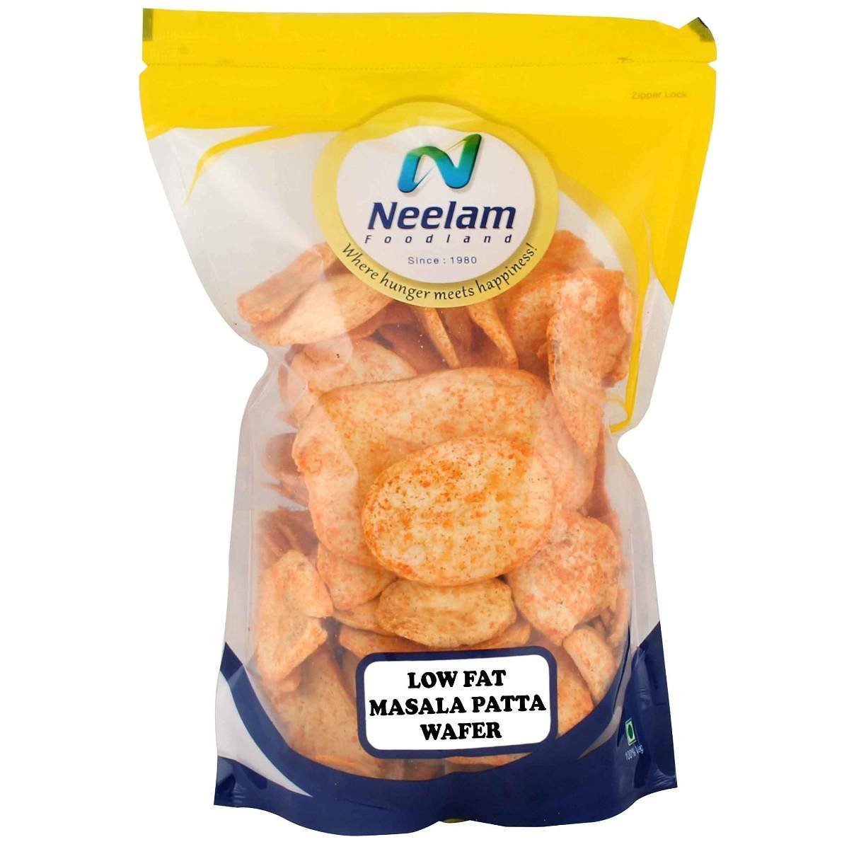 uk81e3QlJcbL-1.jpg Neelam Foodland Masala PATTA Wafer ( Potato Wafer), 400g - Fast UK Delivery - Image 1