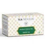 Tea Treasure Kahwa Green Tea, Antioxidants Rich Desi Kahwa Detox Pyramid Tea Bags, 18 Count - Fast UK Delivery