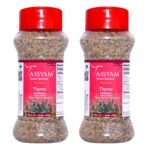 Tassyam Dried Thyme 80g (2X 40g) Dispenser | All Natural - Fast UK Delivery