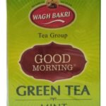 Wagh Bakri Good Morning Green Tea Bags - Mint, 25 Pieces Carton - Fast UK Delivery
