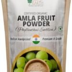 BLISS OF EARTH Fresh Amla Powder 453Gm Organic For Eating Drinking & Hair Growth, Immunity Booster - Fast UK Delivery