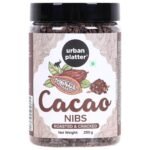 Urban Platter Cacoa Nibs, 250g (Roasted & Cracked | Unsweetened | Pure Cacao Bean Bits | Aromatic) - Fast UK Delivery