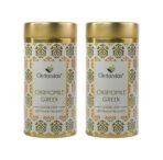 Octavius Chamomile Green Tea|Superior Loose Leaf Flavour Experience with Absolute Ease|Loaded with Antioxidants | Calming & Soothing Tea| Enhances Mood & Cognition| 20 Pyramid Tea Bags (Pack of 2) - Fast UK Delivery