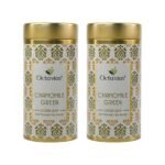Octavius Chamomile Green Tea|Superior Loose Leaf Flavour Experience with Absolute Ease|Loaded with Antioxidants | Calming & Soothing Tea| Enhances Mood & Cognition| 20 Pyramid Tea Bags (Pack of 2) - Fast UK Delivery