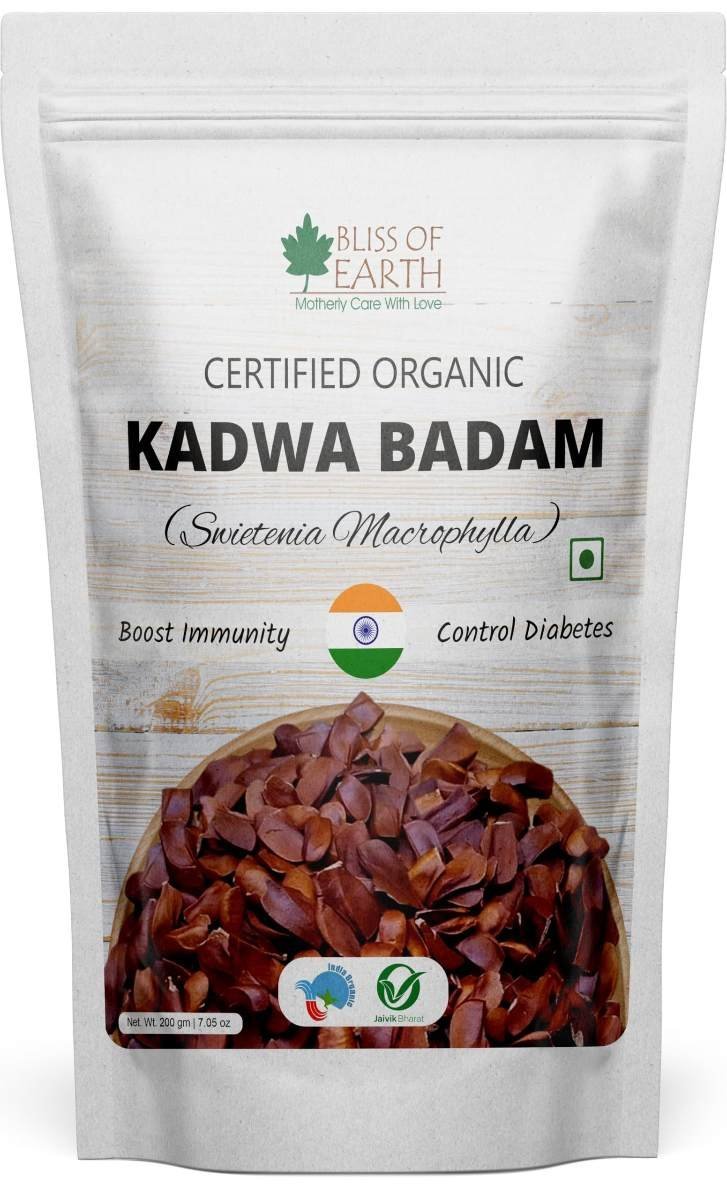 uk81jpOSL7WL-1.jpg Bliss of Earth Kadwa Badam Seeds, Swietenia Macrophylla, Mahogany Seeds, for Diabetes and Immunity 200GM - Fast UK Delivery - Image 1