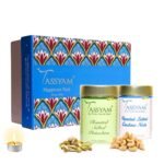 Tassyam Dry Fruit Gift Set | Perfect Festival Gift Box | Salted Dry Fruits | Salted Cashews and Pistachios | Premium Dry Fruits | Dry Fruit Gift Box | Salted Kaju and Pista - Fast UK Delivery