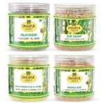 Dhampurgreen Spiced Jaggery Tea Palm Candy Sugar, 350gGur Saunf, 250gHaldi Turmeric Masala Gur, 250gGur Masala Powder Chai, 250g1100 - Fast UK Delivery