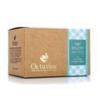 Octavius Mint Digest, Digestive Green Tea - 20 Enveloped Pyramid Tea Bags | Stress Relieving Mint Green Tea in Easy to Use Pyramid Teabags - Fast UK Delivery