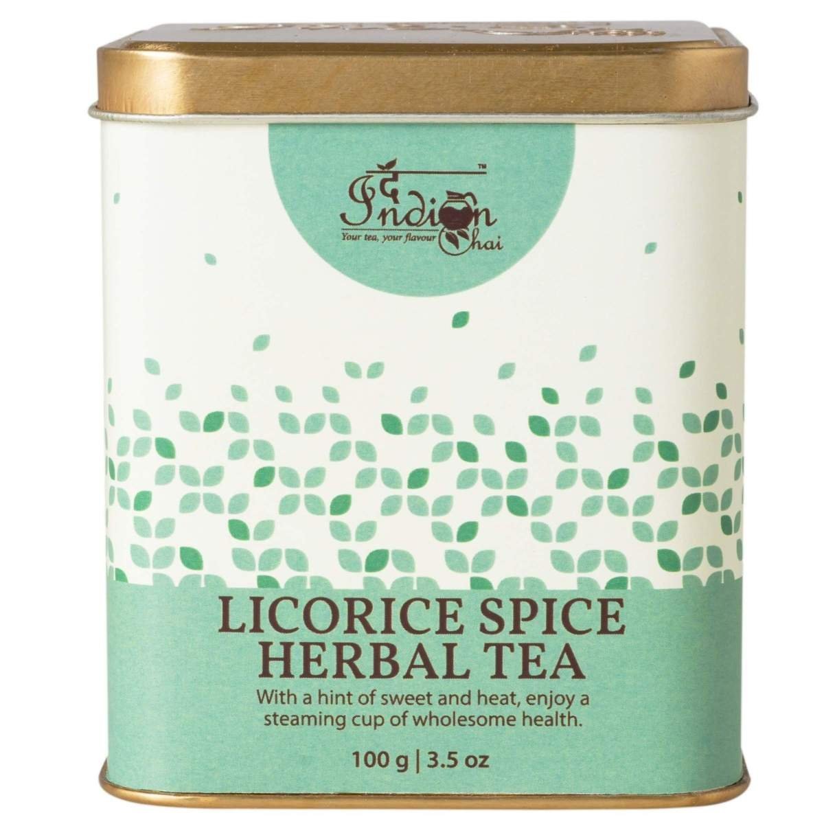 uk81oEUD0hK0L-1.jpg The Indian Chai - Licorice Spice Herbal Tea 100 grams with Vanilla, Orange Peel, Clove, Ginger etc for Immunity, Supports Digestion, Helps Relieve Stress - Fast UK Delivery - Image 1