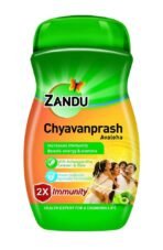 Zandu Chyawanprash Avaleha- 450g | Improves Respiratory and Digestive Health, Boosts Strength and Stamina, 2X Immunity | Enriched with 39 Vital Ayurvedic Herbs like Amla, Asvagandha, - Fast UK Delivery