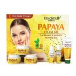 Panchvati Herbals Papaya Facial Kit for Blemish Free, Anti Pigmentation, Brighter and Fairer Skin, All Skin Types, 180gm + 50ml