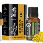Holy Natural Helichrysum Essential Oil 15ml (with Dropper Plug), Undiluted Therapeutic Grade, Best For Stretch Marks, Scars, Clear Breathing & Burns.
