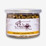 The Indian Chai - Organic Chamomile Tea, (In Jar) Whole Flowers for Restful Sleep, Stress and Anxiety, Digestion, Caffeine Free Herbal Tea (25g, 50 cups) - Fast UK Delivery