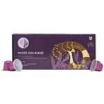 Blue Tokai Coffee Roasters Aluminium Capsules Silver Oak Cafe Blend - Medium Dark Roast With 100% Speciality Arabica | 10 Pods In Pack | Nespresso Compatible Coffee Pods - Fast UK Delivery